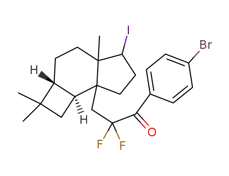 1-(4-bromophenyl)-2,2-difluoro-3-((2aR,7bS)-5-iodo-2,2,4a-trimethyldecahydro-7aH-cyclobuta[e]inden-7a-yl)propan- 1-one