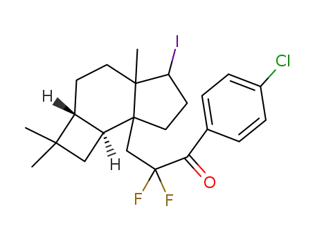 1-(4-chlorophenyl)-2,2-difluoro-3-((2aR,7bS)-5-iodo-2,2,4a-trimethyldecahydro-7aH-cyclobuta[e]inden-7a-yl)propan-1-one