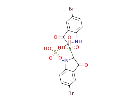 5,5'-dibromo-3,3'-dioxo-1,3,1',3'-tetrahydro-[2,2']biindolyl-2,2'-disulfonic acid