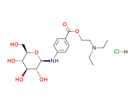 4-β-D-glucopyranosylamino-benzoic acid-(2-diethylamino-ethyl ester); hydrochloride