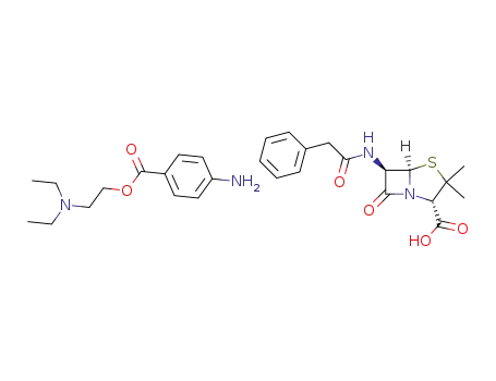 Molecular Structure of 54-35-3 (Procaine penicillin G)