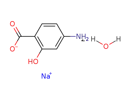 Molecular Structure of 6018-19-5 (Sodium 4-aminosalicylate dihydrate)