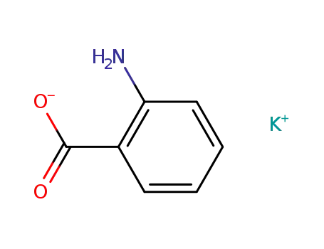 Molecular Structure of 37960-65-9 (Benzoic acid, 2-amino-, monopotassium salt)