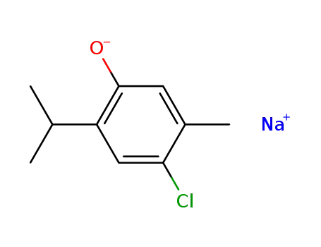 sodium 4-chloro-5-methyl-2-(1-methylethyl)phenolate