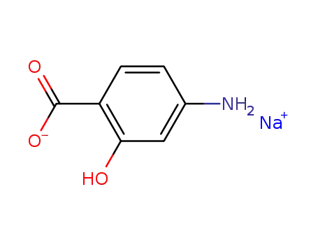 Molecular Structure of 133-10-8 (Sodium 4-aminosalicylate)