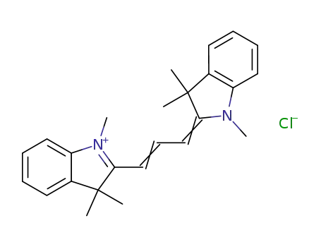 2-[3-(1,3-dihydro-1,3,3-trimethyl-2H-indol-2-ylidene)prop-1-enyl]-1,3,3-trimethyl-3H-indolium chloride cas  6320-14-5