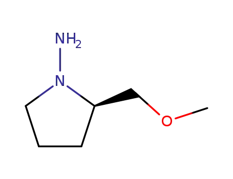 Molecular Structure of 72748-99-3 ((R)-(+)-1-AMINO-2-(METHOXYMETHYL)PYRROLIDINE)