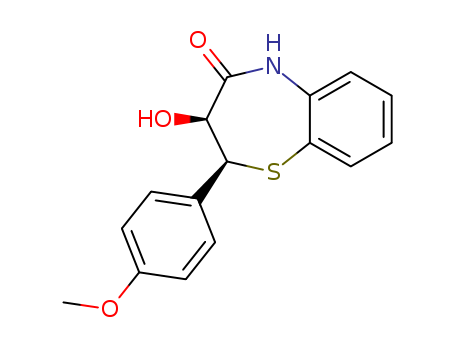 (2S-cis)-(+)-2,3-Dihydro-3-hydroxy-2-(4-methoxyphenyl)-1,5-benzothiazepin-4(5H)-one