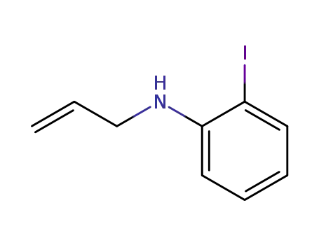 Molecular Structure of 73396-87-9 (Benzenamine, 2-iodo-N-2-propenyl-)