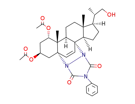22-hydroxy-5α,8α-(4-phenyl-3,5-dioxo-1,2,4-triazolidine-1,2-diyl)-23,24-dinorchol-6-ene-1α,3β-diol 1,3-diacetate