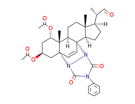 22-Oxo-5α,8α-(4-phenyl-3,5-dioxo-1,2,4-triazolidine-1,2-diyl)-23,24-dinor-6-cholene-1α,3β-diyl diacetate