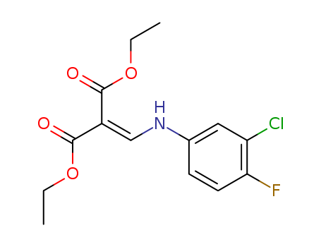 Propanedioic acid,2-[[(3-chloro-4-fluorophenyl)amino]methylene]-, 1,3-diethyl ester