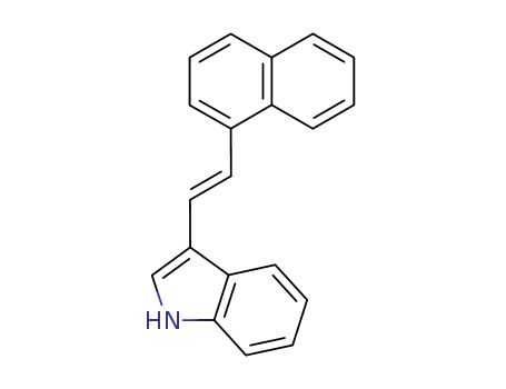 (E)-3-(2-(naphthalen-1-yl)vinyl)-1H-indole
