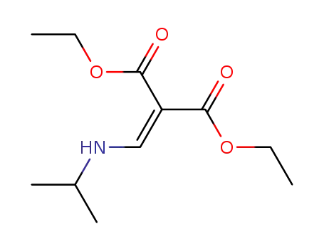 Molecular Structure of 90490-59-8 (Propanedioic acid, [[(1-methylethyl)amino]methylene]-, diethyl ester)
