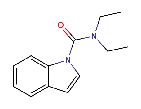 Molecular Structure of 119668-50-7 (N N-DIETHYL-1H-INDOLE-1-CARBOXAMIDE  97)