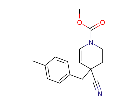 4-Cyano-4-(4-methyl-benzyl)-4H-pyridine-1-carboxylic acid methyl ester