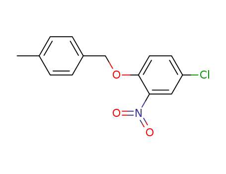Molecular Structure of 93099-44-6 (Benzene, 4-chloro-1-[(4-methylphenyl)methoxy]-2-nitro-)
