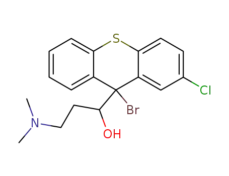 9-bromo-2-chloro-9-(1-hydroxy-3-dimethylaminopropyl)thioxanthene