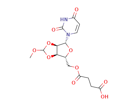 Succinic acid mono-[(3aR,4R,6R,6aR)-6-(2,4-dioxo-3,4-dihydro-2H-pyrimidin-1-yl)-2-methoxy-tetrahydro-furo[3,4-d][1,3]dioxol-4-ylmethyl] ester