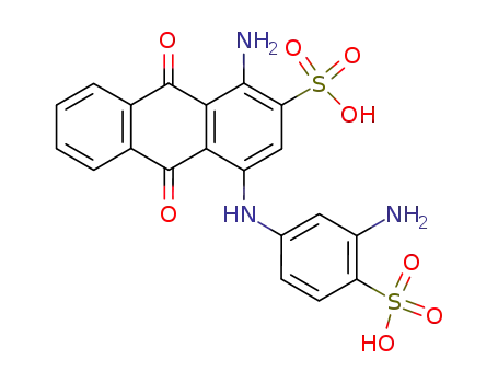 1-amino-4-(3-amino-4-sulfophenylamino)anthraquinone-2-sulfonic acid