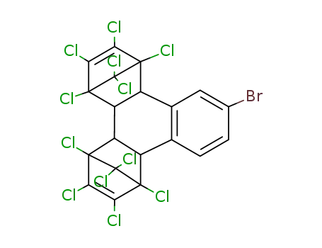 Molecular Structure of 80789-65-7 (2-BROMONAPHTHALENE-BIS(HEXACHLOROCYCLO-&)