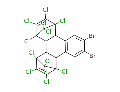 10,11-dibromo-1,2,3,4,5,6,7,8,13,13,14,14-dodecachloro-1,4,4a,4b,5,8,8a,12b-octahydro-1,4;5,8-dimethanotriphenylene