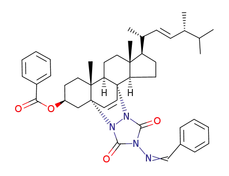 benzoyloxy-3β (benzalamino-4' urazolo-1',2')-5α,8α ergostadiene-6,22