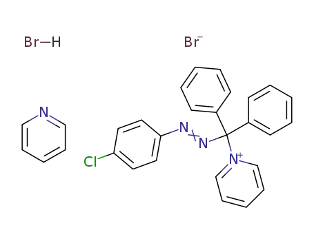 1-<(4-Chlorophenylazo)-diphenylmethyl>-pyridinium-bromid Pyridin-hydrobromid