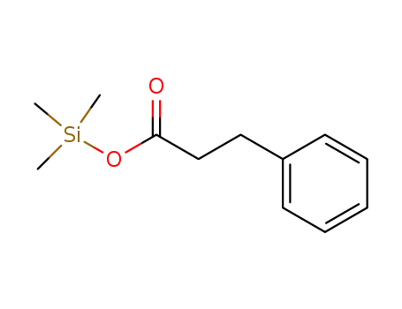 Molecular Structure of 21273-15-4 (3-Phenylpropanoic acid trimethylsilyl ester)