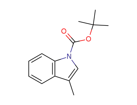 Molecular Structure of 89378-43-8 (tert-butyl 3-methyl-1H-indole-1-carboxylate)