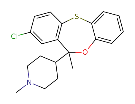 8-Chloro-6-methyl-6-(1-methyl-4-piperidyl)-6H-dibenz-1,4-oxathiepin