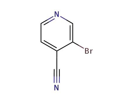 Molecular Structure of 13958-98-0 (3-Bromo-4-cyanopyridine)