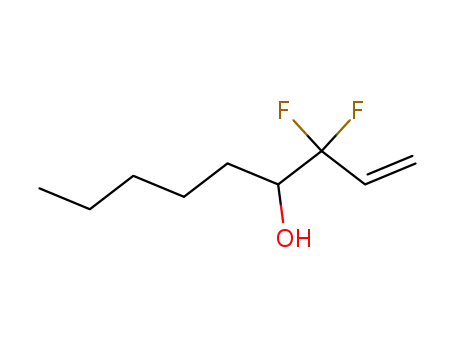 Molecular Structure of 131437-07-5 (1-Nonen-4-ol, 3,3-difluoro-)
