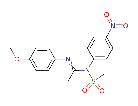 N1-Mesyl-N1-(p-nitrophenyl)-N2-(p-methoxyphenyl)acetamidine