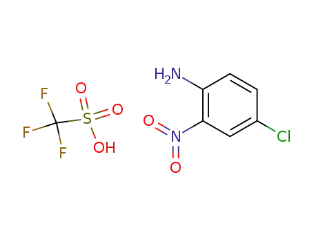 4-Chloro-2-nitro-phenylamine; compound with trifluoro-methanesulfonic acid