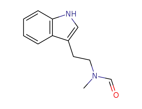 Molecular Structure of 54268-27-8 (Formamide, N-[2-(1H-indol-3-yl)ethyl]-N-methyl-)