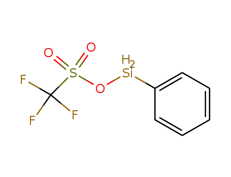 Molecular Structure of 127808-36-0 (Methanesulfonic acid, trifluoro-, phenylsilyl ester)