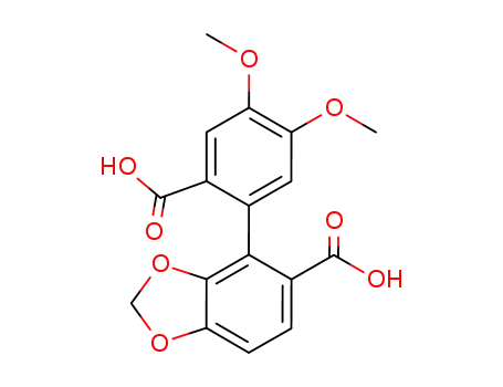 4,5-dimethoxy-5',6'-methylenedioxybiphenyl-2,2'-dicarboxylic acid