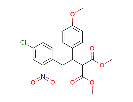2-[2-(4-Chloro-2-nitro-phenyl)-1-(4-methoxy-phenyl)-ethyl]-malonic acid dimethyl ester