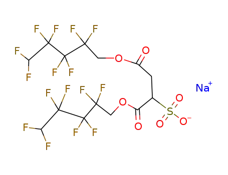 Molecular Structure of 62607-32-3 ((Sodiooxysulfonyl)succinic acid bis(2,2,3,3,4,4,5,5-octafluoropentyl) ester)