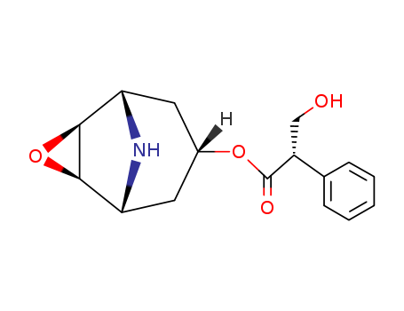 [7(S)-(1alpha,.2beta,4beta,5alpha,7beta)]-3-oxa-9-azatricyclo[3.3.1.02,4]non-7-yl (hydroxymethyl)phenylacetate