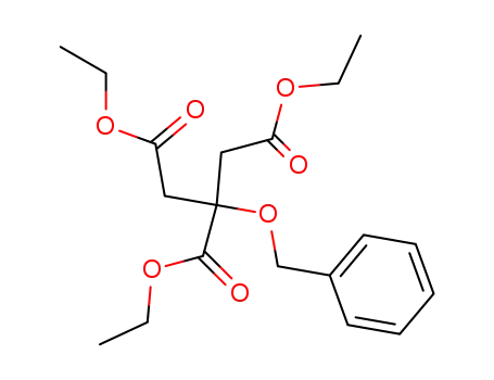 Molecular Structure of 112031-19-3 (1,2,3-Propanetricarboxylic acid, 2-(phenylmethoxy)-, triethyl ester)