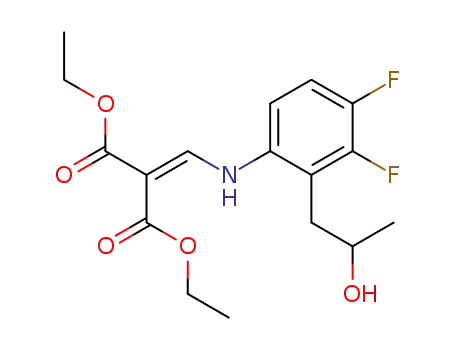 <<(3,4-difluoro-2-(2-hydroxypropyl)phenyl)amino>methylene>propanedioic acid diethyl ester