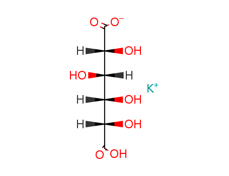 576-42-1,Potassium bisaccharate,D-Glucaricacid, monopotassium salt (9CI); Glucaric acid, monopotassium salt, D- (8CI);D-Saccharic acid monopotassium salt; Monopotassium D-glucarate; Potassium acidsaccharate; Potassium bisaccharate; Potassium hydrogen D-glucarate; Potassiumhydrogen saccharate