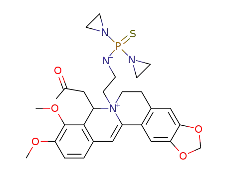 N'-<2-(N-Acetonylberberinyl)ethylamide> of diaziridinylthiophosphoric acid