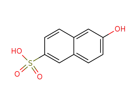 Molecular Structure of 93-01-6 (6-Hydroxynaphthalene-2-sulphonic acid)