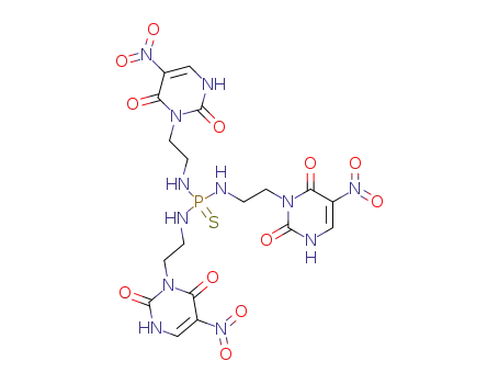 Molecular Structure of 84295-07-8 (N,N,N-Tris-(beta-(5-nitro-3-uracil)ethyl)thiophosphoric acid triamide)