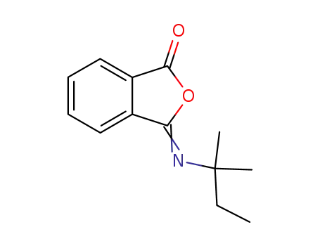 Molecular Structure of 93272-72-1 (1(3H)-Isobenzofuranone, 3-[(1,1-dimethylpropyl)imino]-)