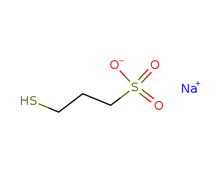 Molecular Structure of 17636-10-1 (Sodium 3-mercaptopropanesulphonate)