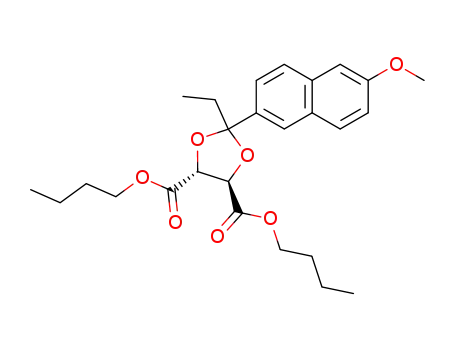 (4R,5R)-2-ethyl-2-(6-methoxy-2-naphthyl)-1,3-dioxolane-4,5-dicarboxylic acid di-n-butyl ester